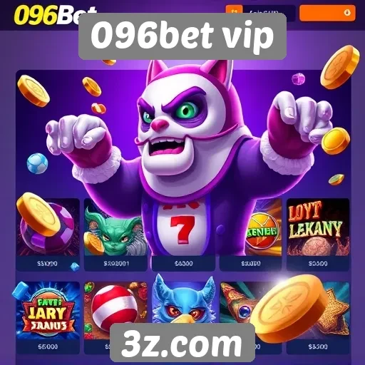 Variedade de jogos disponíveis na 096bet vip